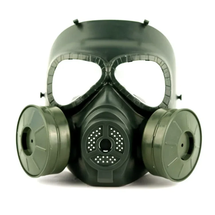 Outdoor Tactical Face Mask with Dual Fan Ventilation