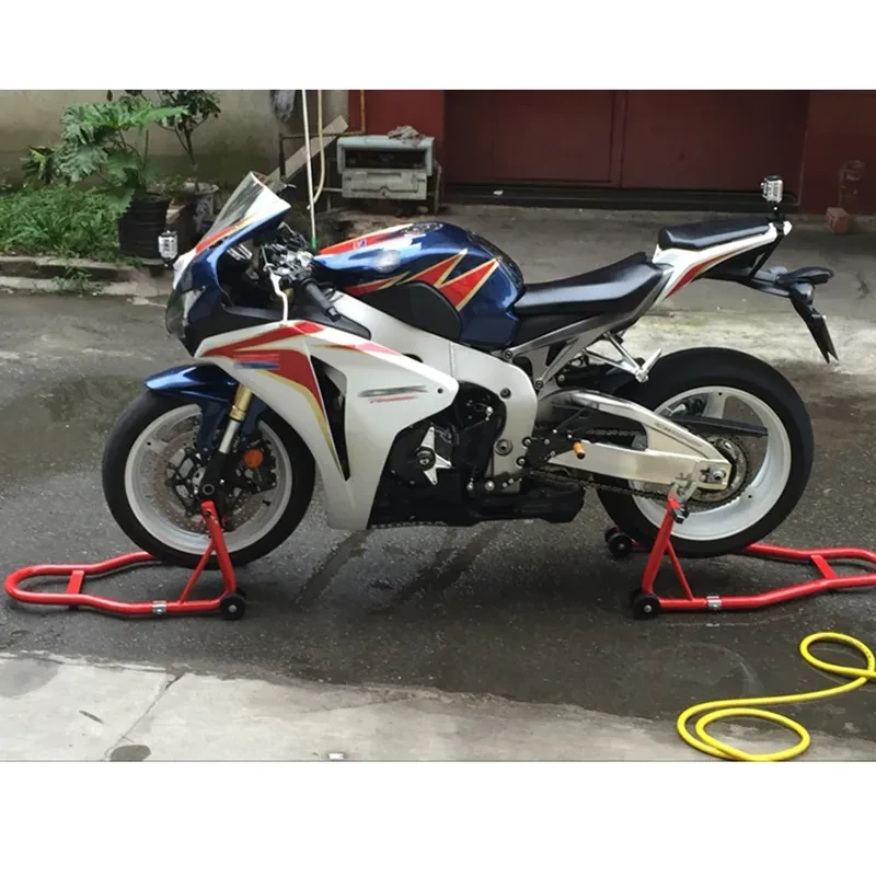 Motorcycle Front & Rear Wheel Lift Stand for Maintenance