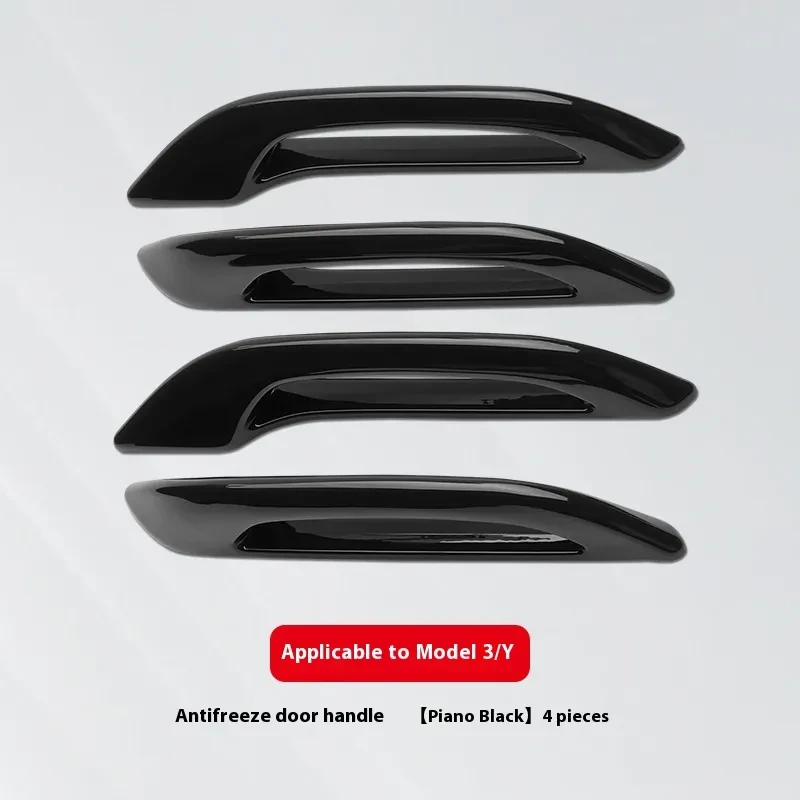 Carbon Fiber Pattern Door Handle Covers for Tesla Vehicles