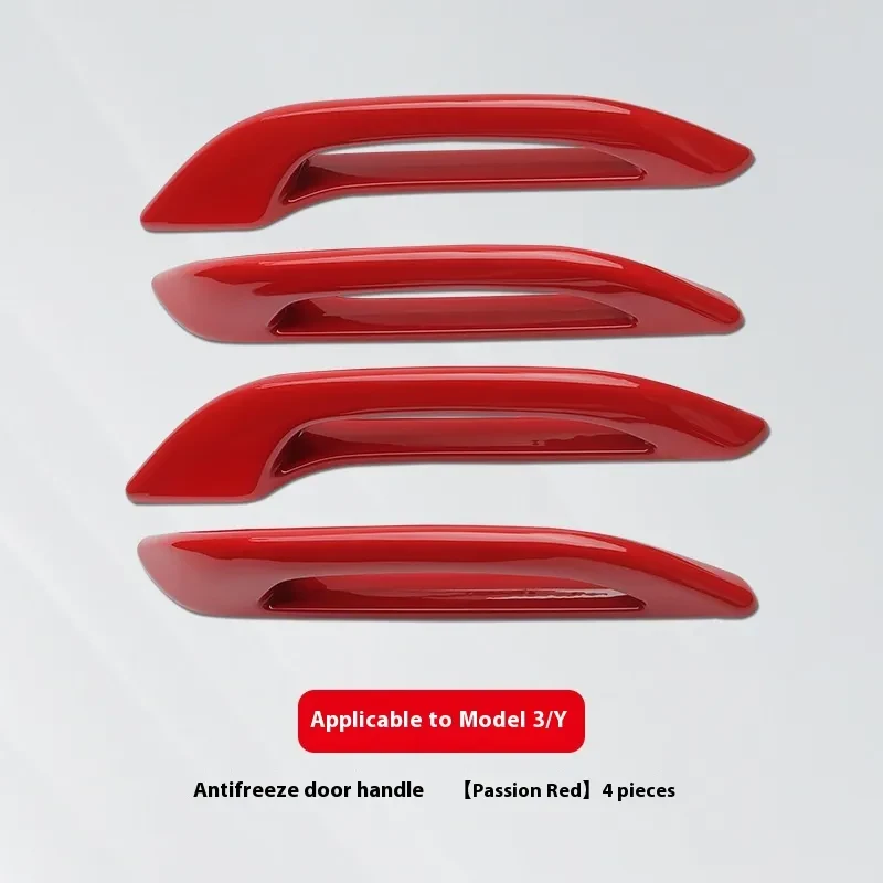 Carbon Fiber Pattern Door Handle Covers for Tesla Vehicles