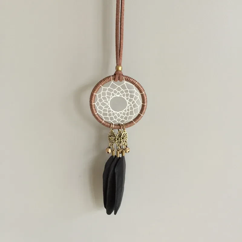 Bohemian Feather Car Charm & Wind Chime | Rear View Mirror Accessory