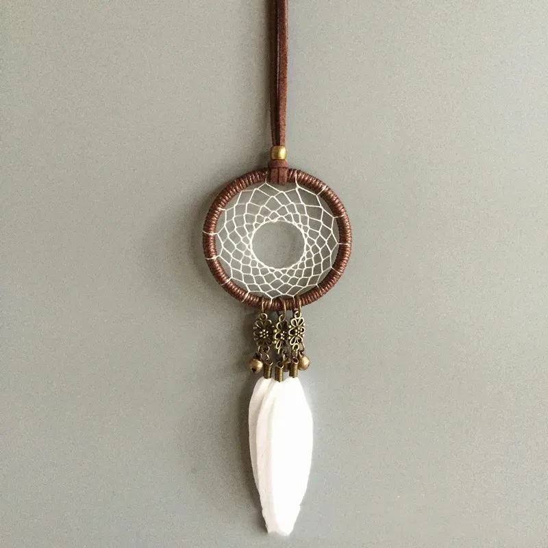 Bohemian Feather Car Charm & Wind Chime | Rear View Mirror Accessory