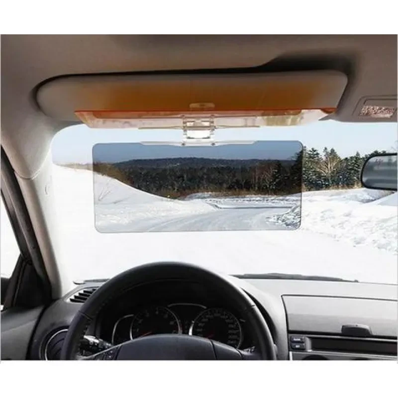 Day & Night Car Sun Visor – Anti-Glare UV Protection Driving Mirror