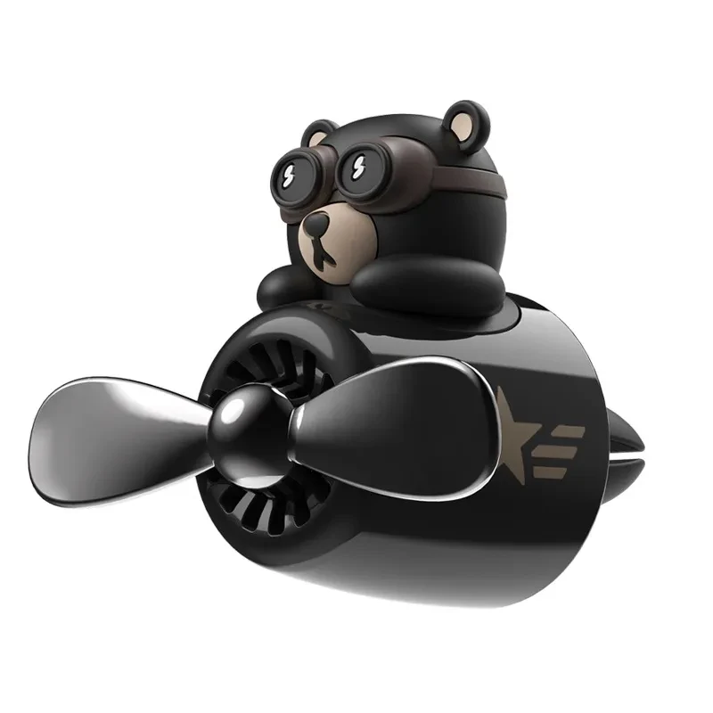 Aviator Bear Car Air Freshener – Cute Dashboard Aromatherapy Clip
