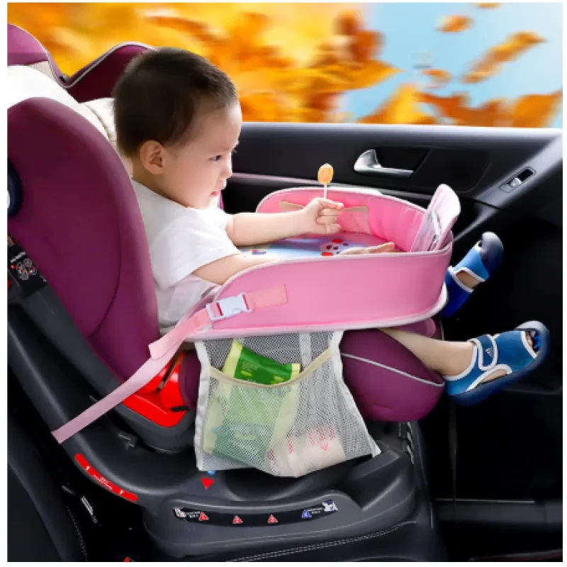 Baby Car Seat Tray Table – Portable Travel Snack & Play Organizer