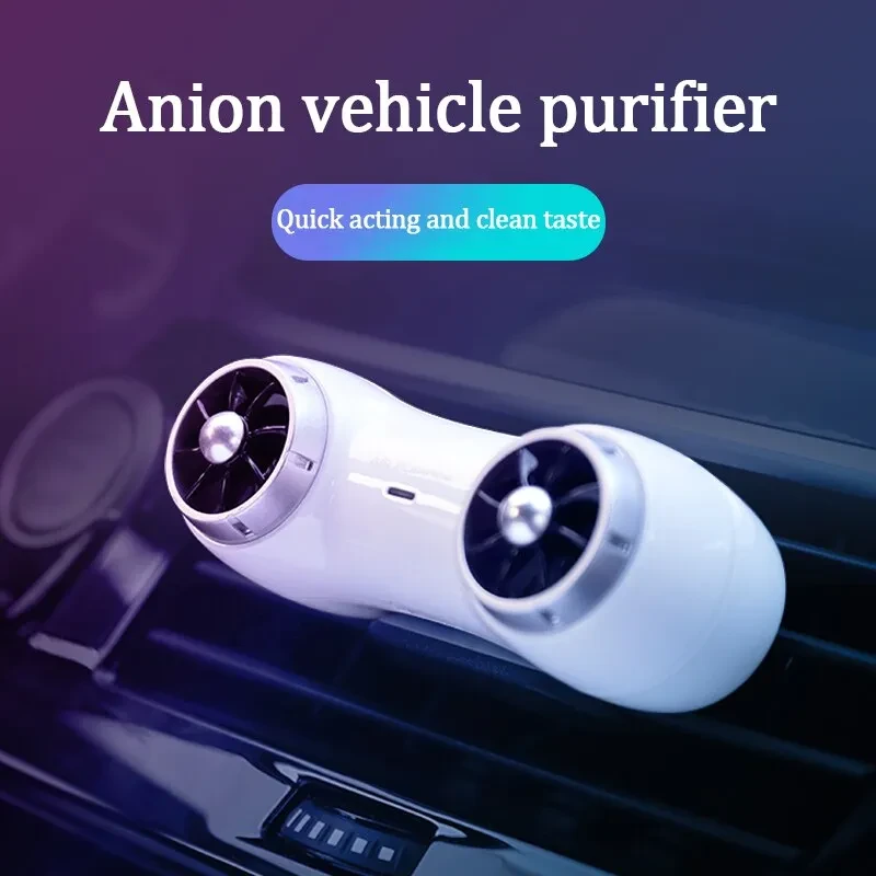Car Negative Ion Air Purifier | Mini USB Fresh Air Cleaner for Vehicle