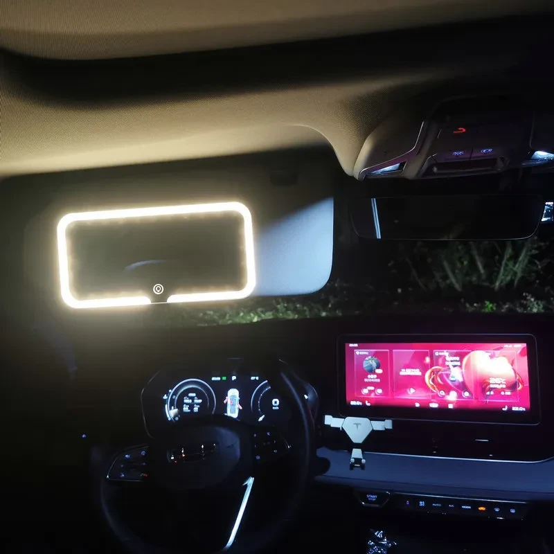 LED Car Sun Visor Makeup Mirror – Illuminated Vanity Mirror for Cars
