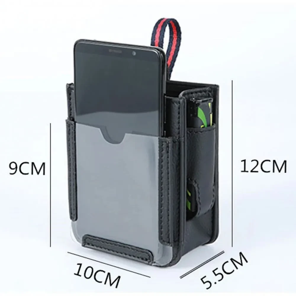 Faux Leather Car Air Vent Storage Bag