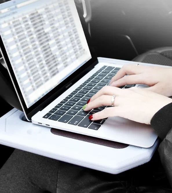 Portable Car Steering Wheel Desk Folding Laptop and Dining Tray