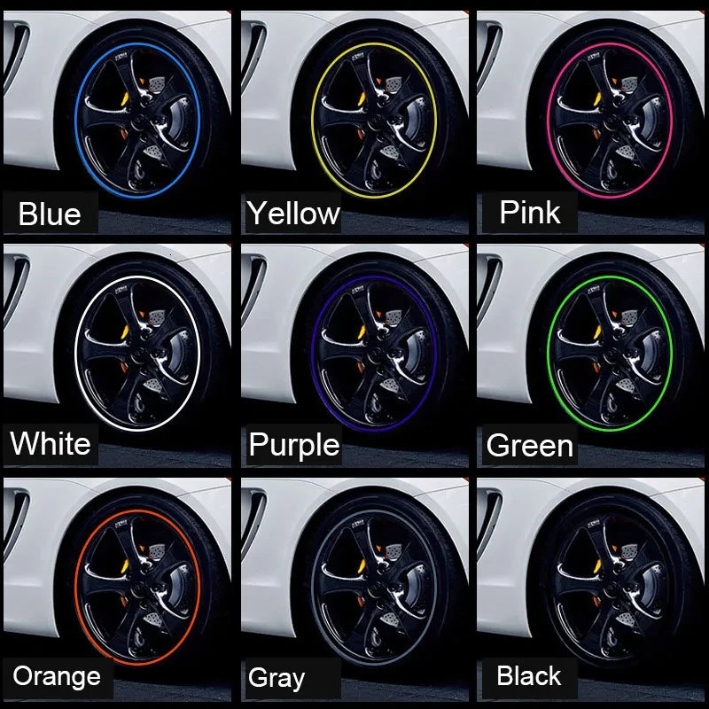 FlexGuard Universal Wheel Rim Protector Strip – 8M Alloy Rim Guard