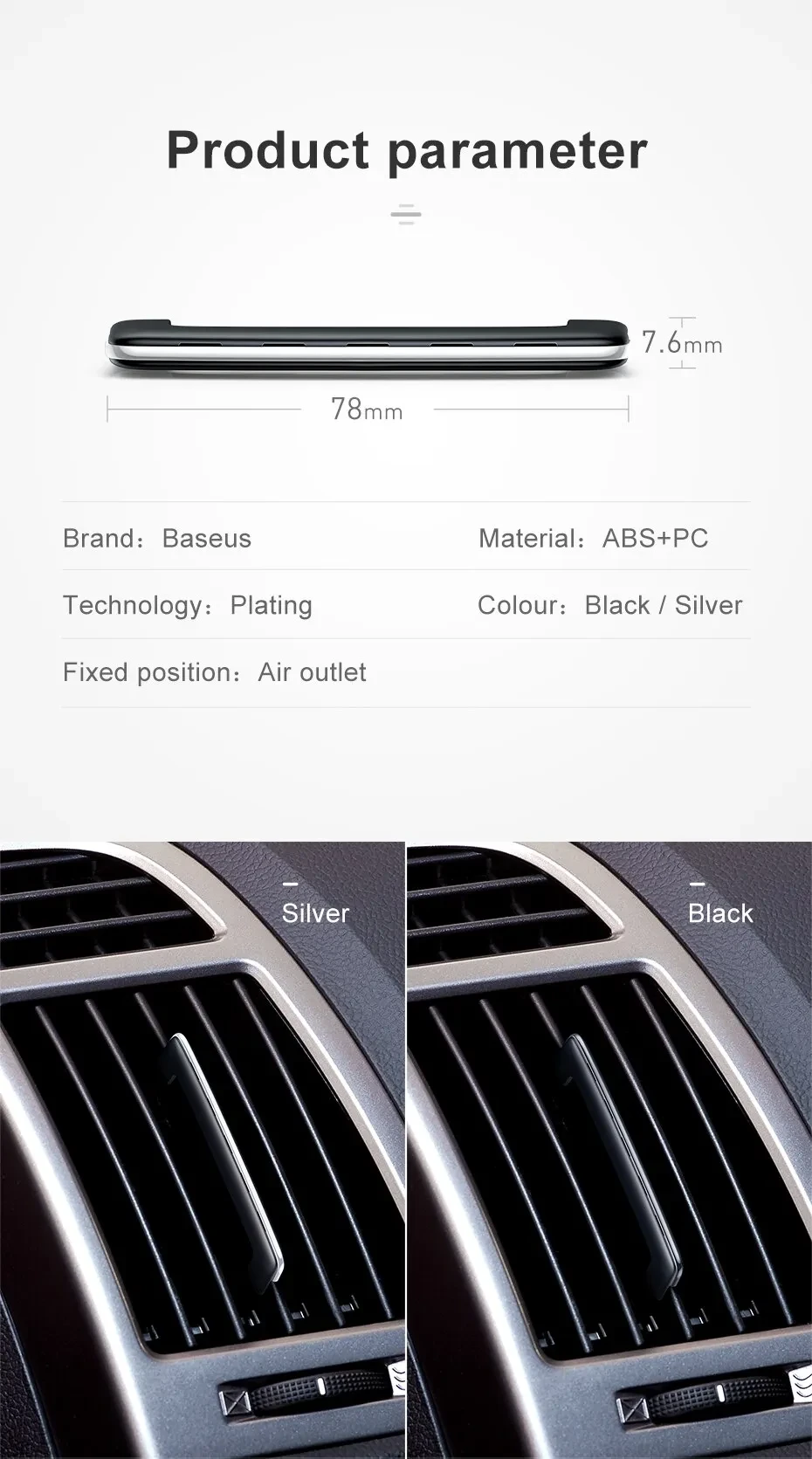 Pick-Up Truck Car Air Vent Aroma Clip – Neutral Fragrance Freshener