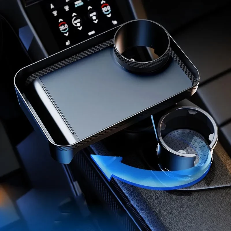 360° Rotating Car Tray Table – Universal Cup & Snack Holder