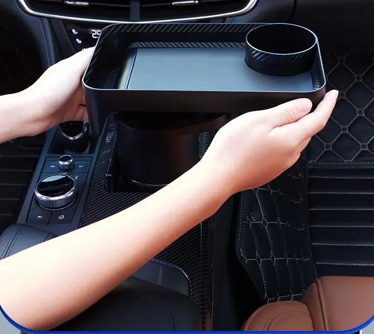 360° Rotating Car Tray Table – Universal Cup & Snack Holder