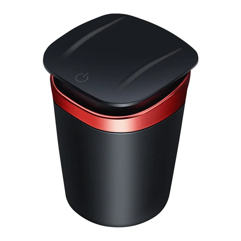 AshVault Auto Canister – LED Lighted Metal Smoking Bin