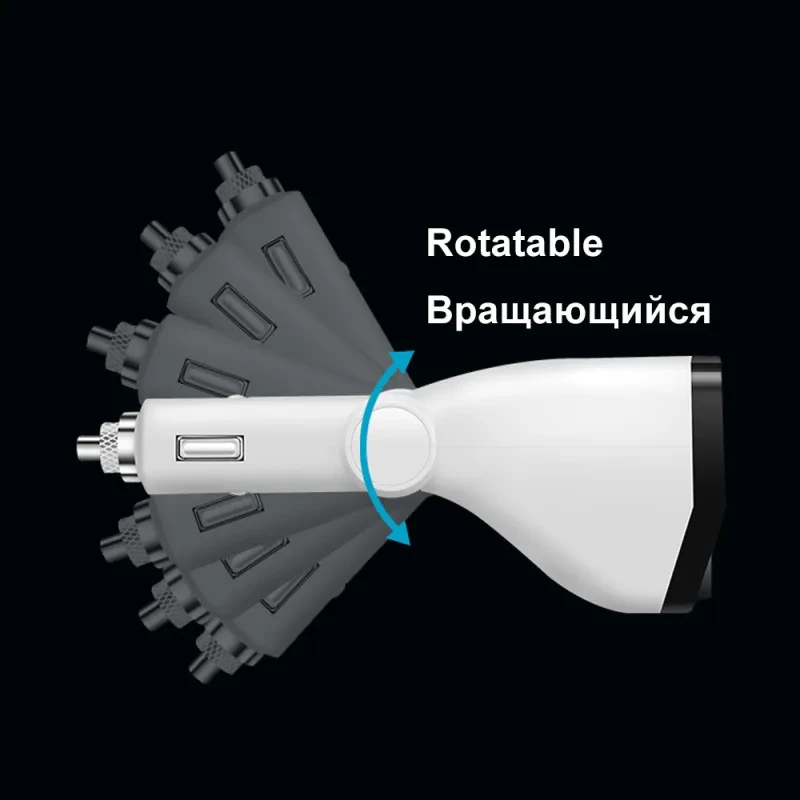 Annic T2 Smart Dual USB Car Charger β Voltage Display Power Splitter