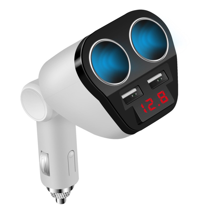 Annic T2 Smart Dual USB Car Charger β Voltage Display Power Splitter