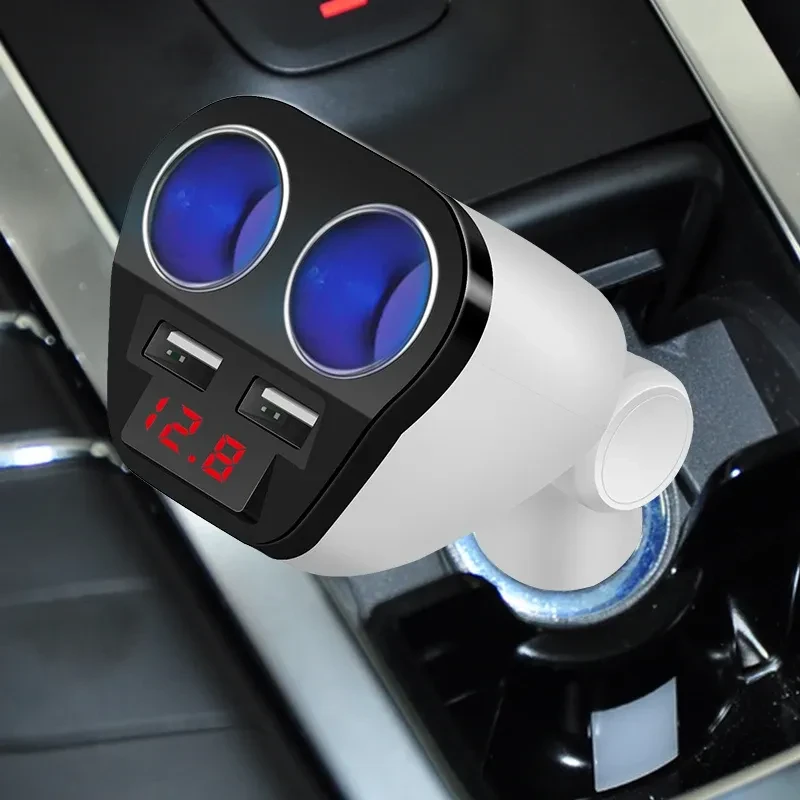 Annic T2 Smart Dual USB Car Charger β Voltage Display Power Splitter