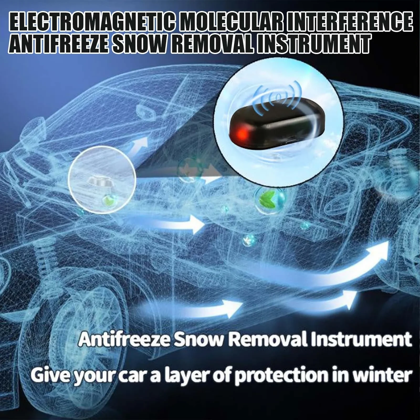 Car Glass Deicer Tool – Electric Snow Melting and Ice Removal Device