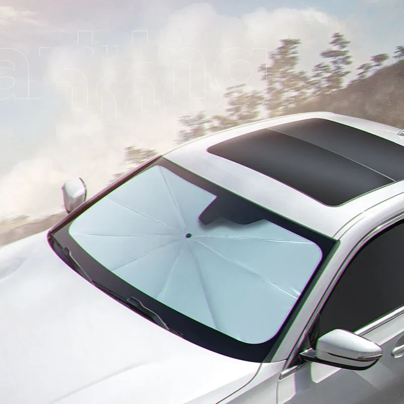 UltraShield Folding Car Sun Umbrella | Heat-Resistant Windshield Shade