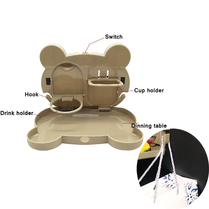 KidEase Portable Car Seat Tray | Child Snack & Toy Organizer Table