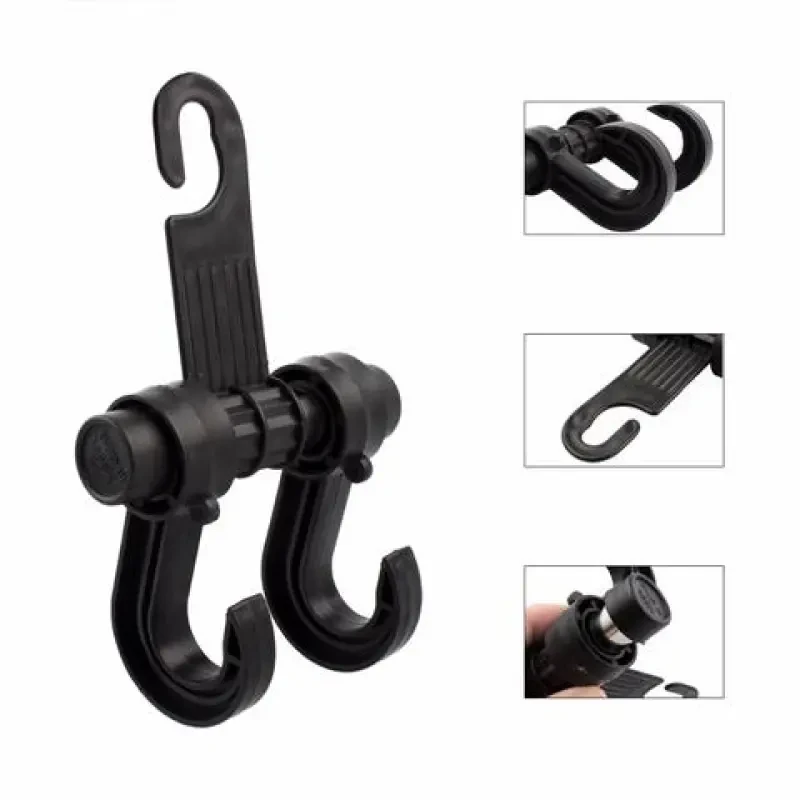DualFlex Car Seat Hook | Heavy-Duty Headrest Hanger Organizer