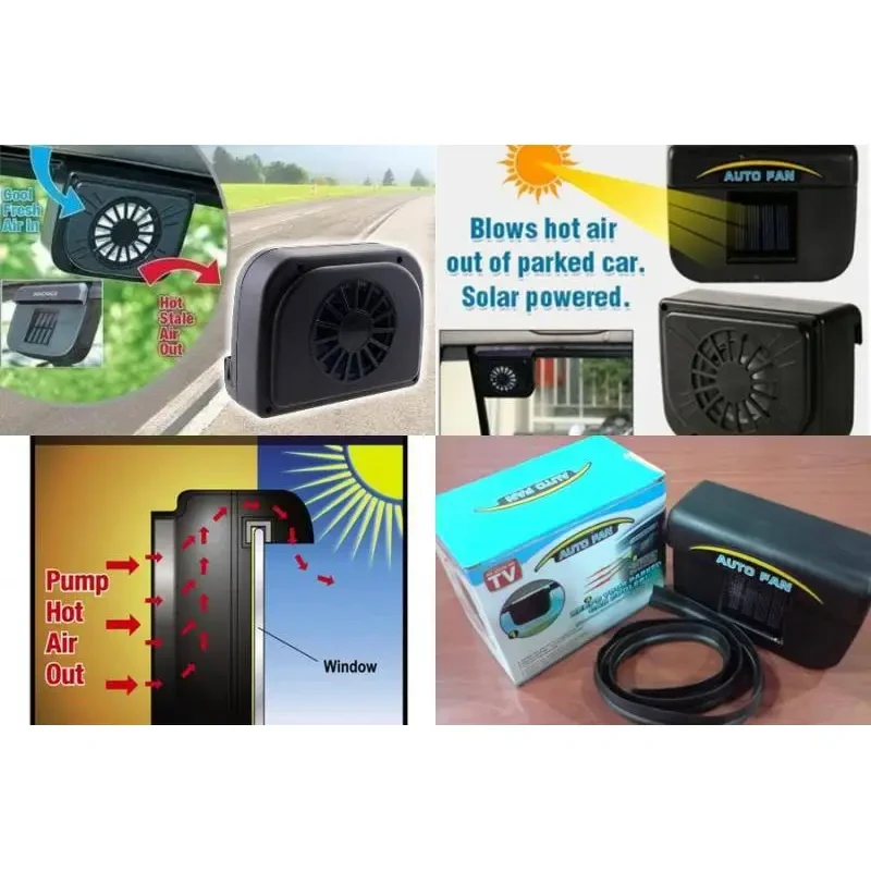 EcoBreeze Solar Car Fan | Environment-Friendly Auto Cooler