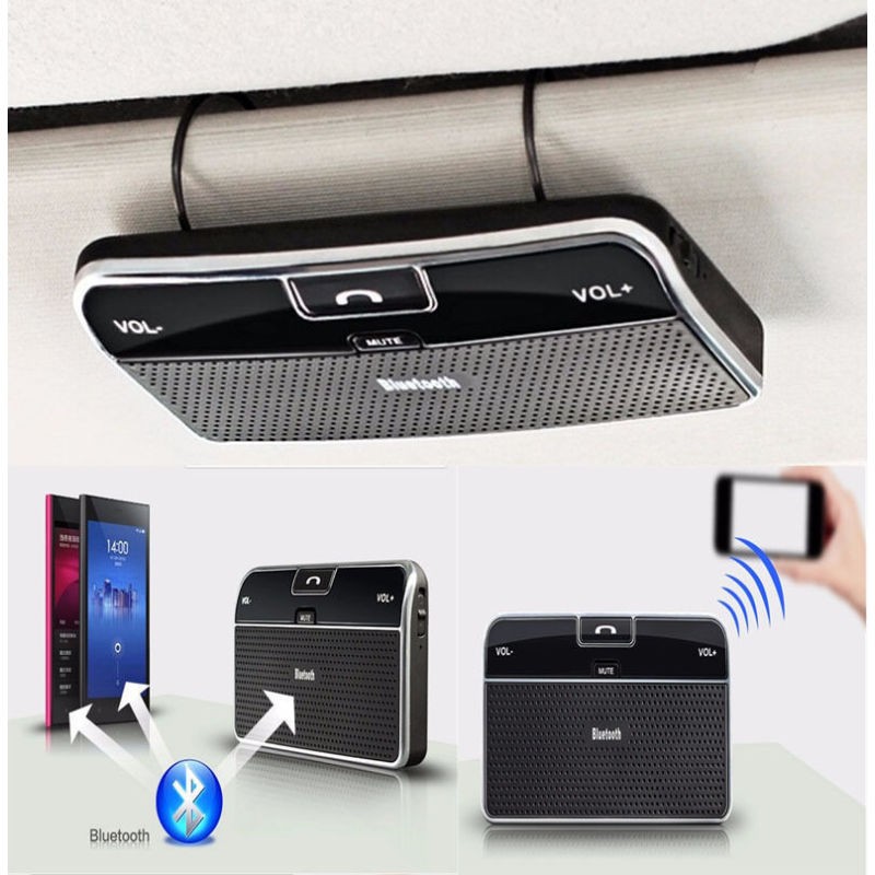 Bluetooth V4.0 Car Speakerphone | Wireless Handsfree Sun Visor Kit