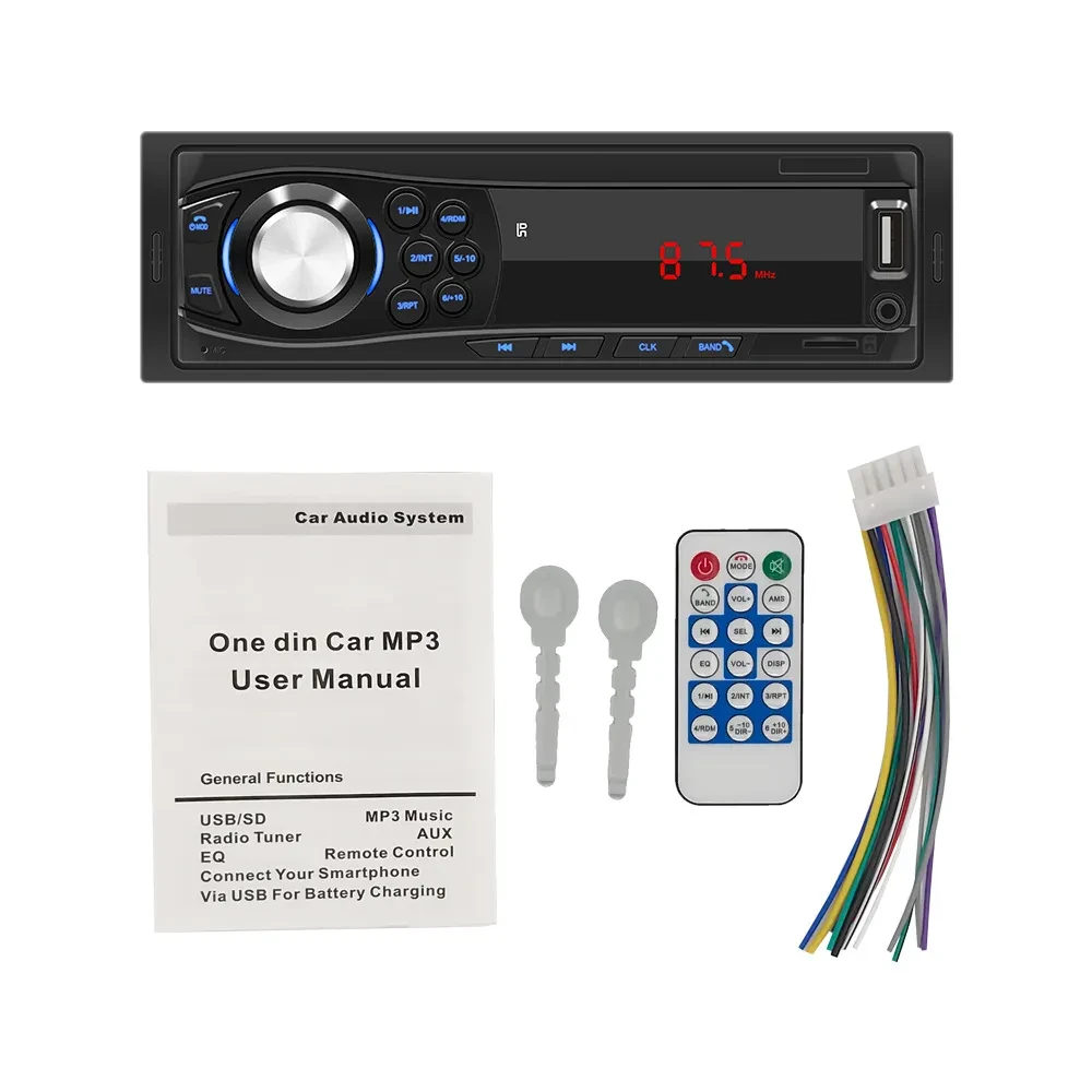 Model 1028 Bluetooth MP3/FM Car Head Unit – 12 V Universal Fit