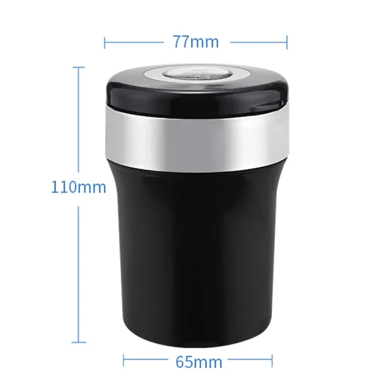 Compass LED Stainless Steel Car Ashtray