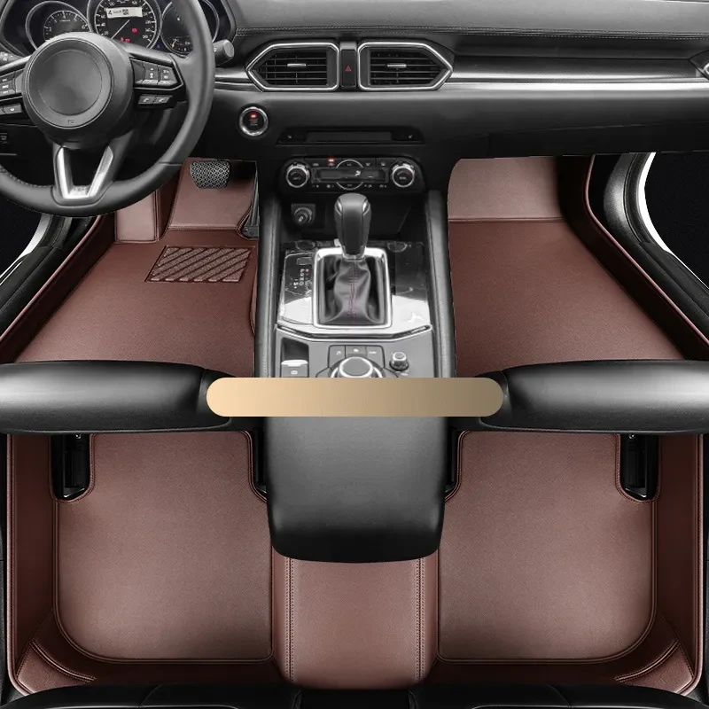 Full Surround Leather Car Floor Mat for Mazda CX5 2026