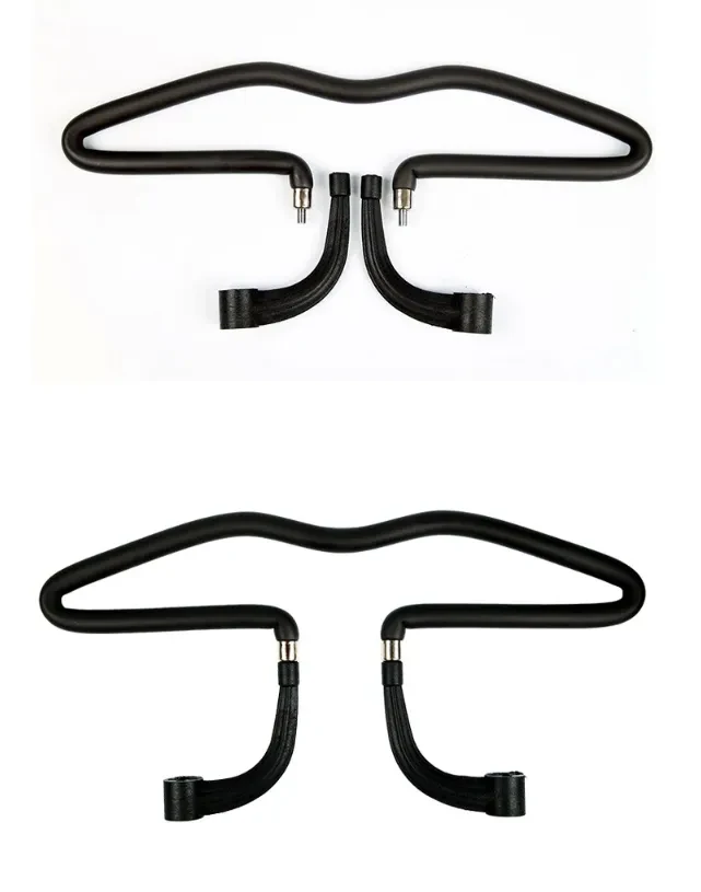 Car Seat Back PU Hanger Stainless Steel Hook Black Organizer