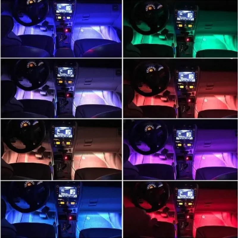 APP Controlled RGB Car Interior LED Atmosphere Light Strip