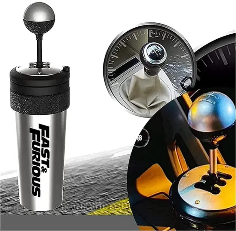 Fast & Furious Overtaking Cup | 700ml Silver Plastic Travel Mug