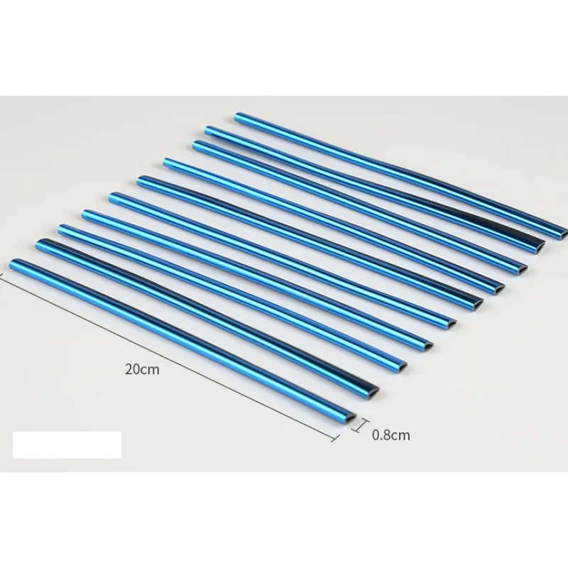 Car Air Vent Decorative Light Strips | 10-Piece Universal PVC Set