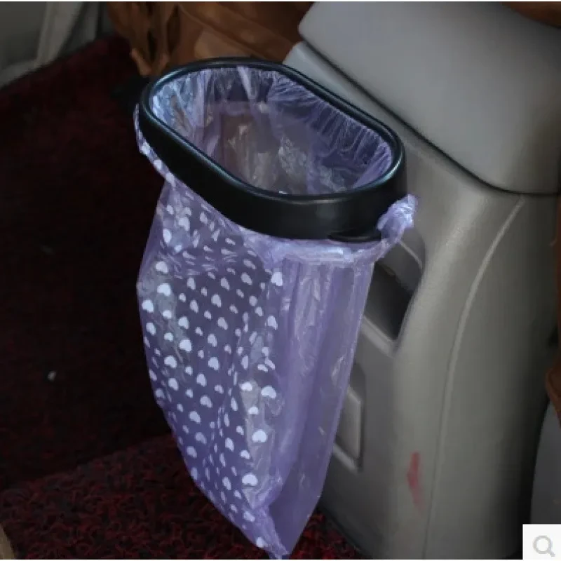 Hanging Car Trash Bin Seat Back Garbage Box Organizer