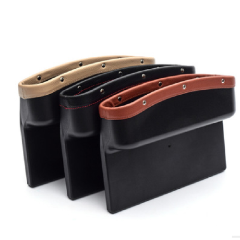 AUTOYOUTH PU Leather Car Seat Gap Organizer Storage Box