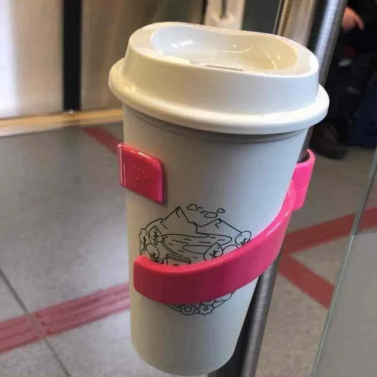 Commuter Cup Holder Clip | Portable Drink Holder for Travel & Office