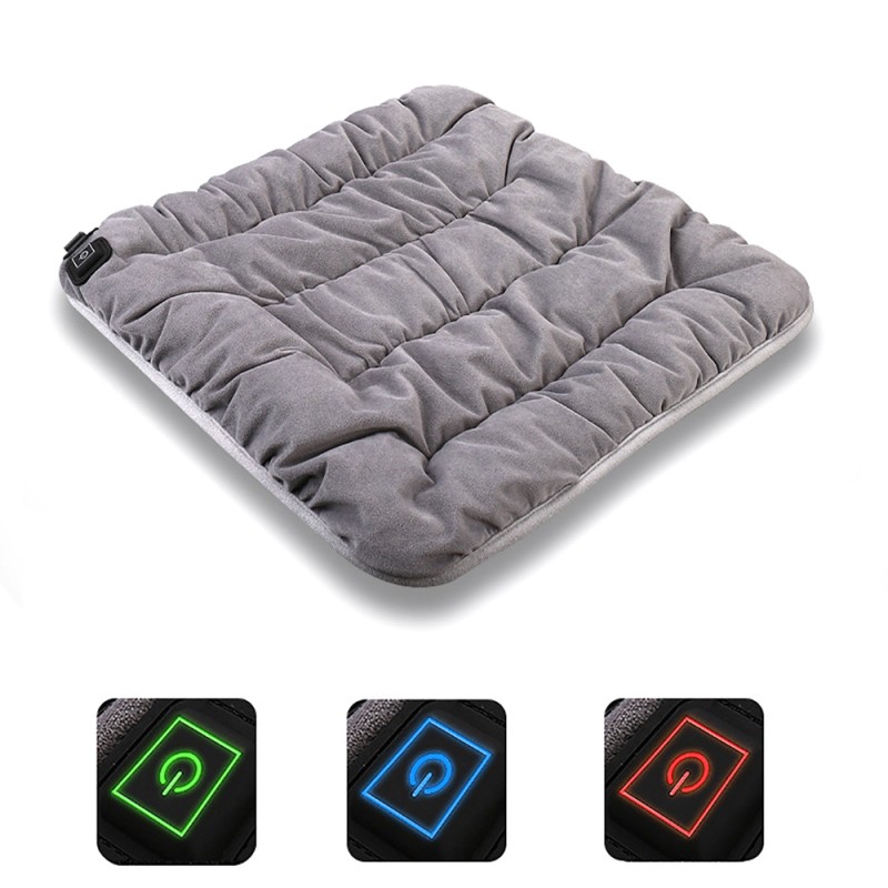 Adjustable Electric Heating Pad Cushion | 3-Level Warmer for Car & Home