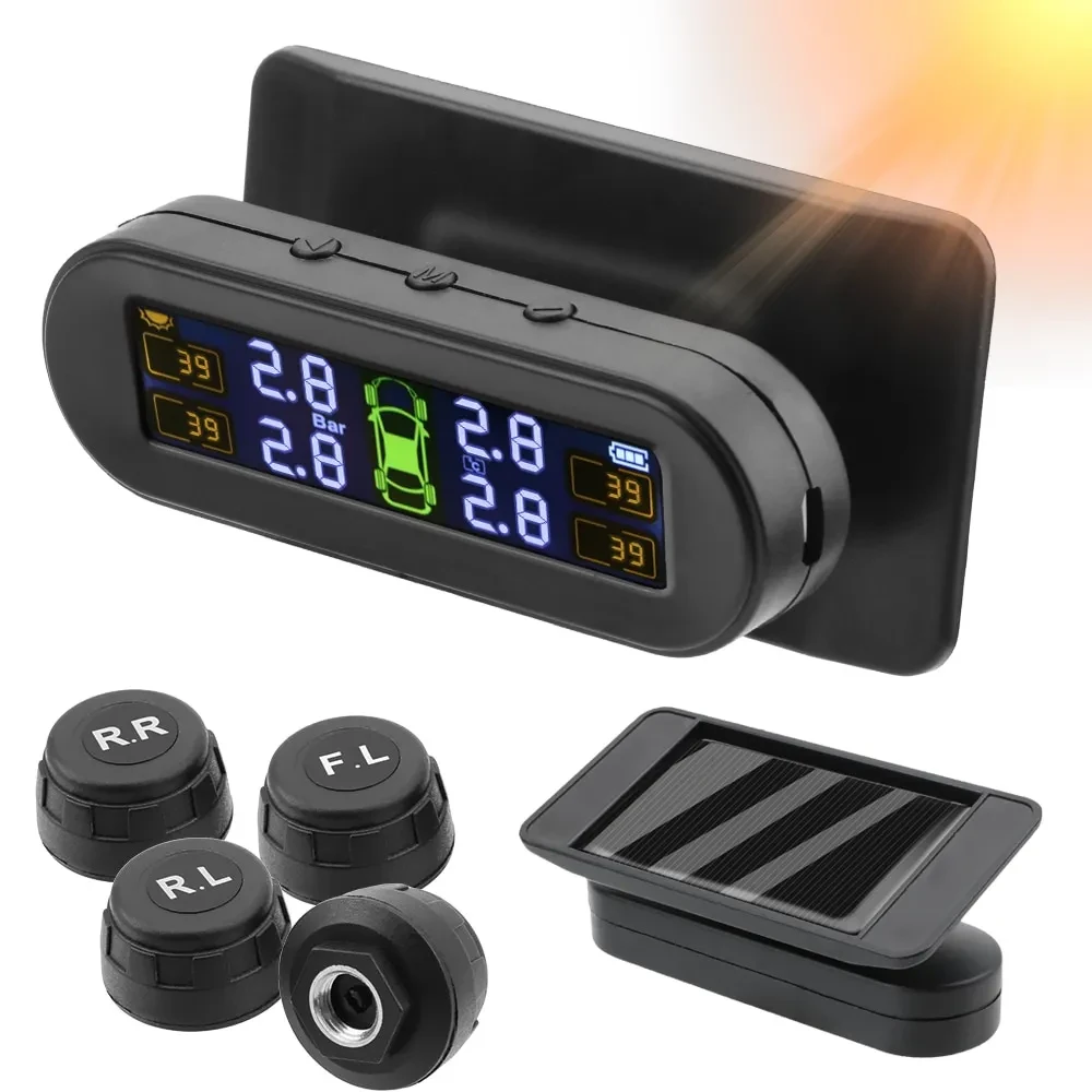 Wireless Solar TPMS Smart Tire Pressure Monitoring System