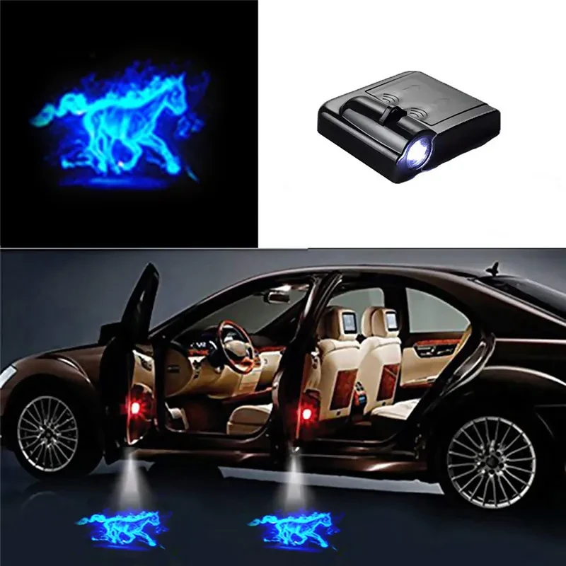 Universal Car Door Projection Lamp – LED Courtesy Light for Cars & Motorcycles