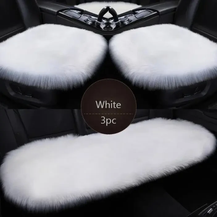 Plush Three-Piece Car Seat Cushion Set β Soft, Washable & All-Season