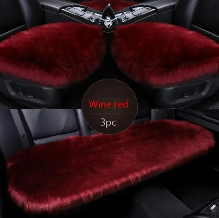 Plush Three-Piece Car Seat Cushion Set β Soft, Washable & All-Season