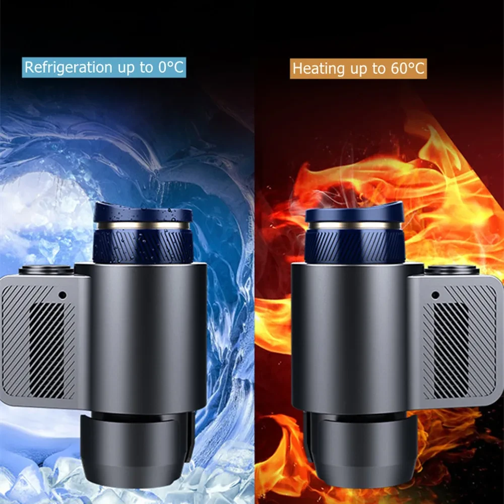 Automatic Temperature Control Car Cup – 12V Hot and Cold Beverage Thermo Mug