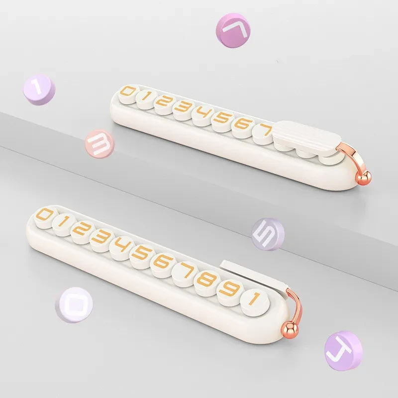 Cute Hidden Temporary Parking Number Plate for Women