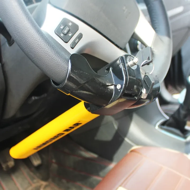 Heavy-Duty T-Shaped Car Steering Wheel Lock – Anti-Theft Security Device