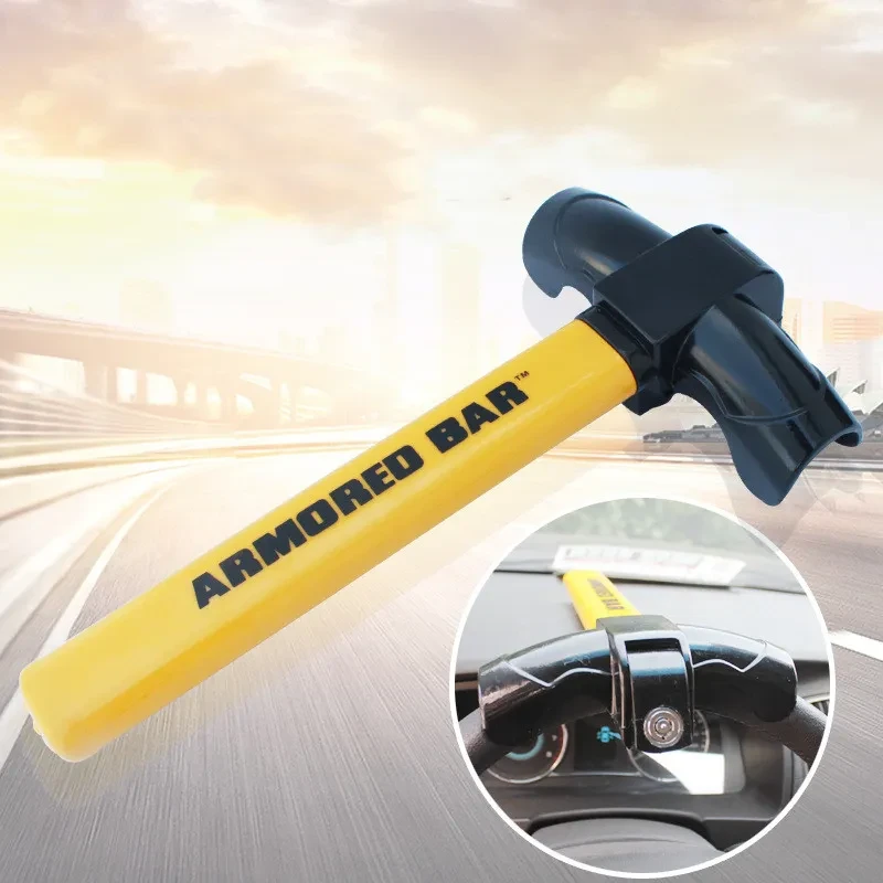 Heavy-Duty T-Shaped Car Steering Wheel Lock – Anti-Theft Security Device