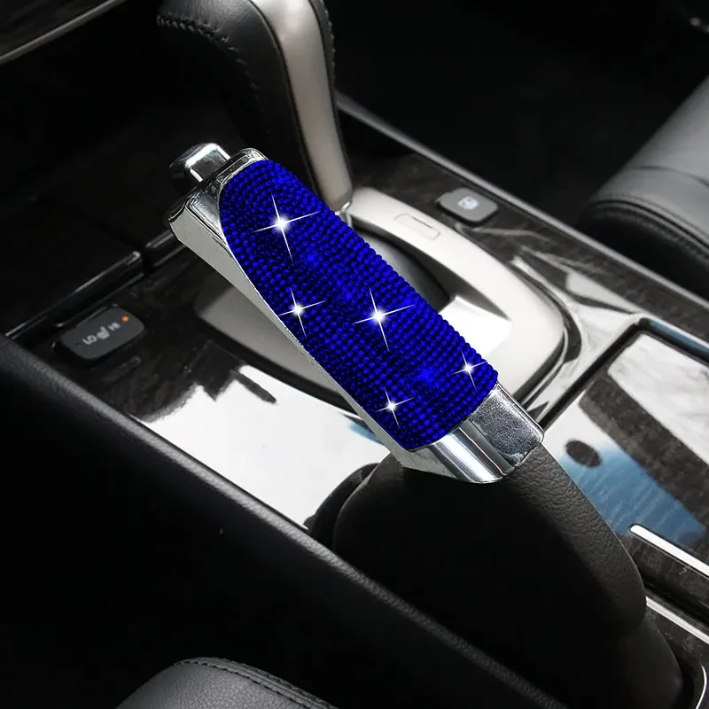 Luxury Diamond Handbrake Cover Set for Car Interior Decoration