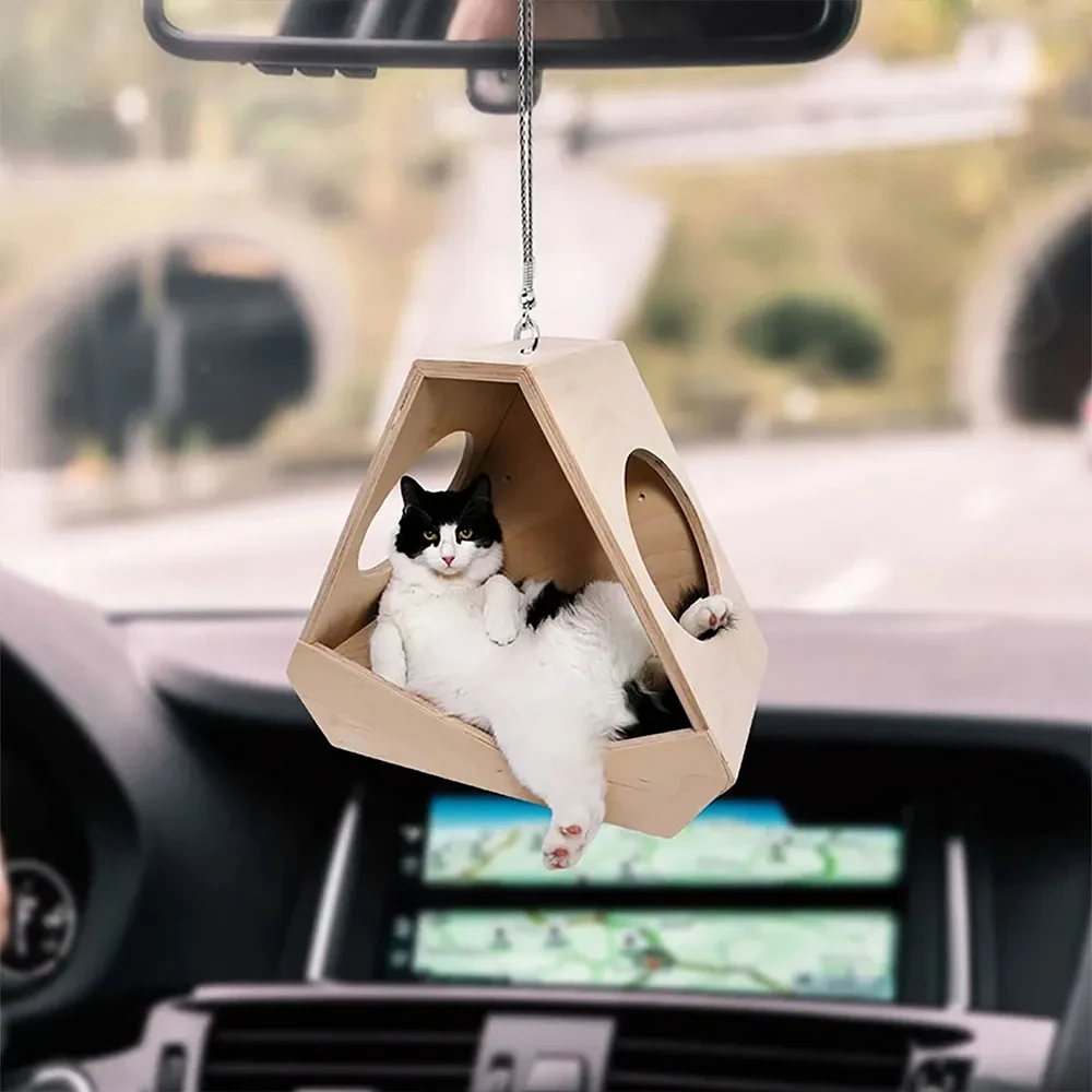 Cute Cartoon Animal Car Rearview Mirror Pendant Ornament