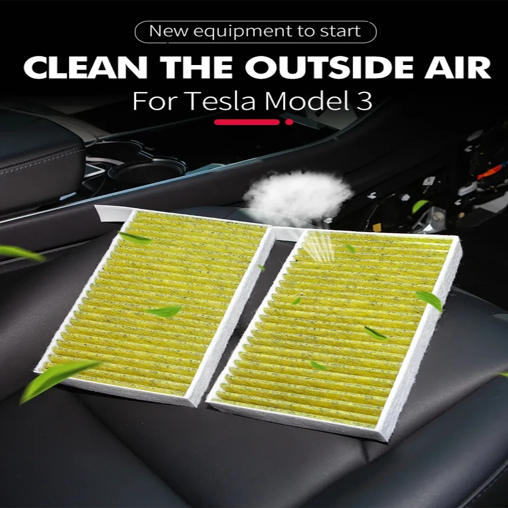Activated Carbon Air Conditioning Filter for Tesla Model 3