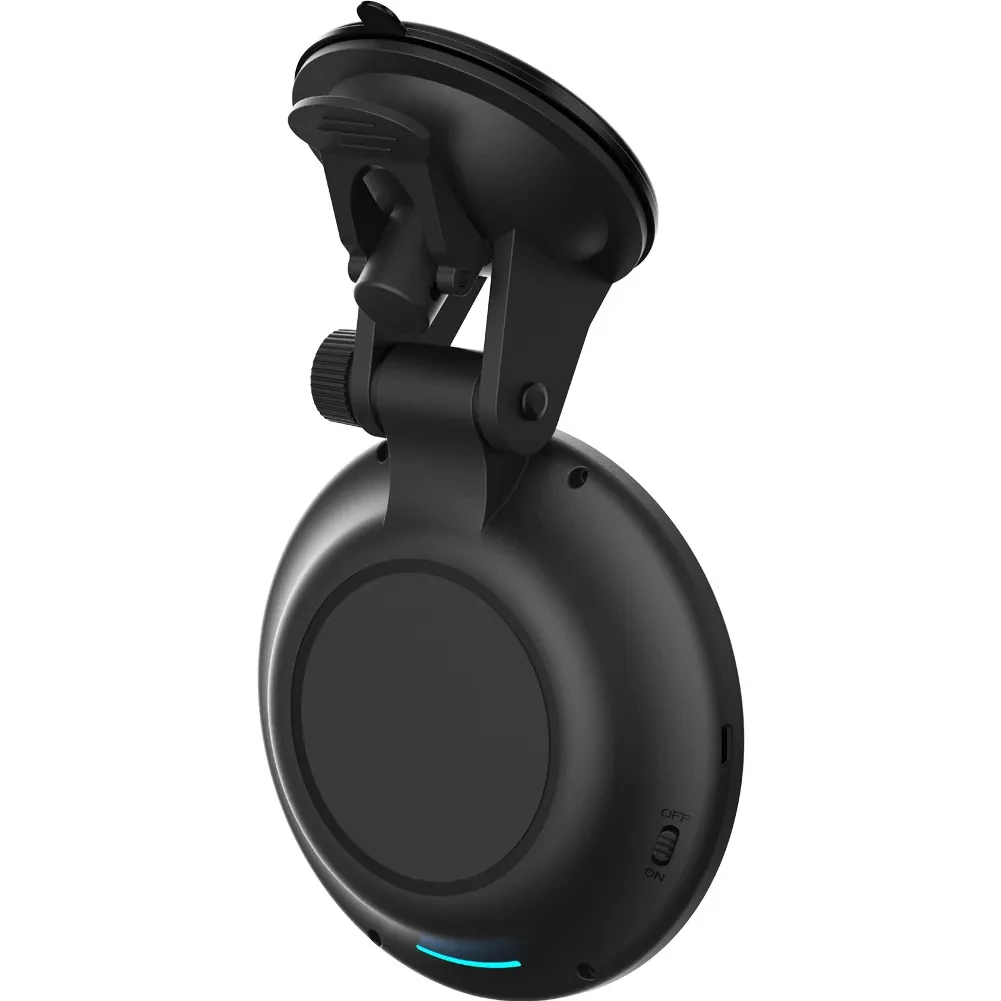 Round Bluetooth LED Car Display with Emoji & RGB Lights